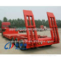 3 axles 80 ton capacity lowbed semi-trailer extandable width and hydraulic cylinder to lifting